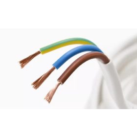 3x1,5 MT sodrott réz fehér PVC 100fm/csomag