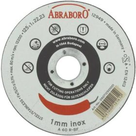 CHILI INOX vágókorong 125x1,0x22,23 12x SET ABRABORO