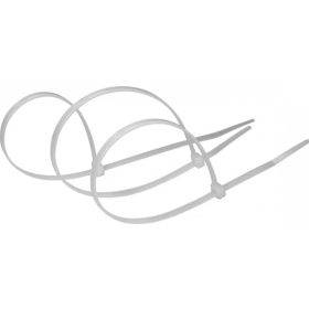 Kábelkötöző 4,8x300mm fehér 50db/cs