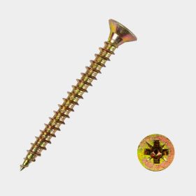   KOELNER 5X70 sárga horg. faforgácslapcsavar 3 spec. vágóéllel 200db/doboz